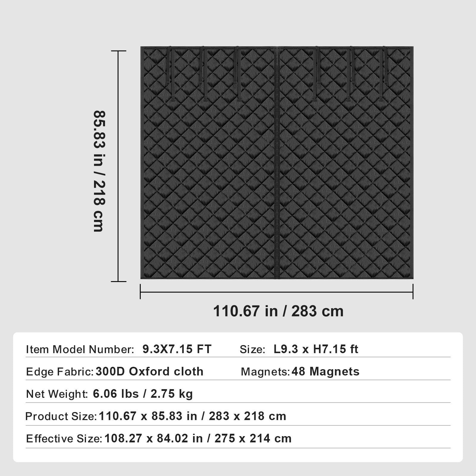 Winter Garage Door Insulation Kit 9.28 x 7.15 ft Garage Screen