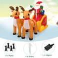 thumbnail image 4 of Patiojoy 6 FT Inflatable Christmas Santa Reindeer Sled with Built-in LED Lights, 4 of 7
