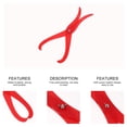 thumbnail image 3 of 12 Inch Plastic Caliper Curved Leg for Clay Sculpturing Pottery Tool Red, 3 of 4