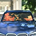 thumbnail image 4 of Qxltty Vibrant Style Dog Pattern Car Windshield Sunshades Foldable UV Rays Sun Visor Protector Keep Your Vehicle Cool 57×31.5in, 4 of 8