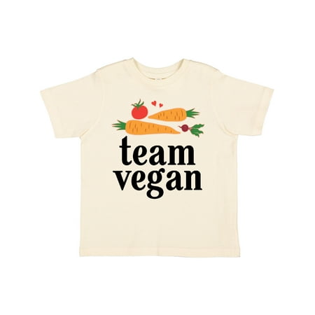 

Inktastic Vegetarian Team Vegan Gift Toddler Boy or Toddler Girl T-Shirt