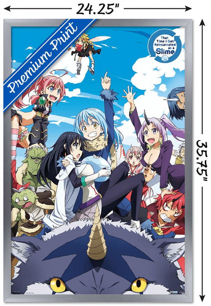 That Time I Got Reincarnated As A Slime - Group Wall Poster, 22.375" x 34", Framed