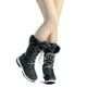 thumbnail image 4 of Dream Pairs - Botas cálidas impermeables de piel sintética para mujer, botas de nieve para senderismo al aire libre de media pantorrilla MAINE Dream Pairs MAINE, 4 of 7