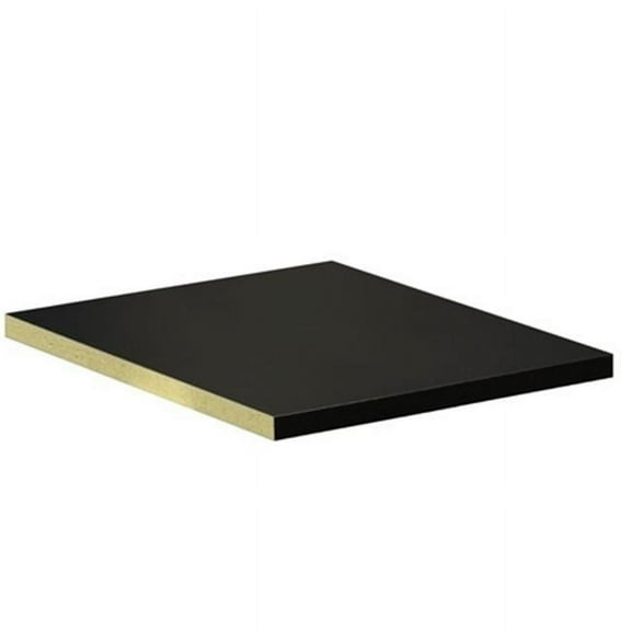 Compartment Shelf - for 18 Inch Deep Extra Wide Designer Wood Locker - Full Depth - Black