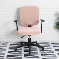 thumbnail image 4 of facefd Stretch Computer Chair Slipcovers Rotating Chair Seat Covers Cover office chair covers for Office Pink, 4 of 9