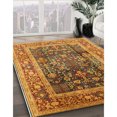 thumbnail image 2 of Ahgly Company Indoor Rectangle Mid-Century Modern Fire Brick Red Oriental Area Rugs, 5' x 8', 2 of 6