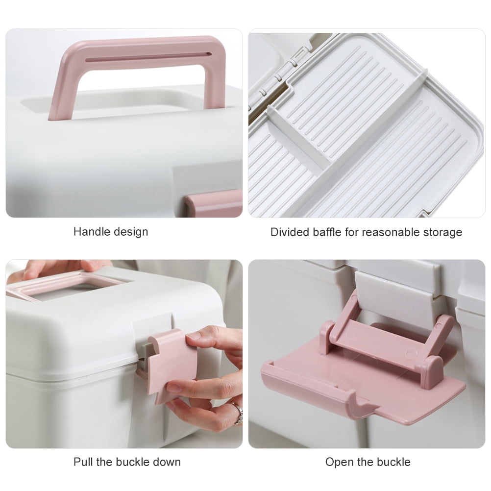 Emergency Medicine Box,First Aid Kit 2 First Aid Kit Layer Medicine Box Compact and Lightweight
