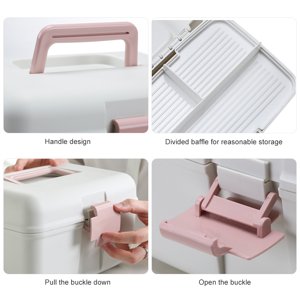 Emergency Medicine Box,First Aid Kit 2 First Aid Kit Layer Medicine Box Compact and Lightweight