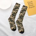 thumbnail image 6 of Women's Knee High Socks Green Army Camouflage Thermal Soft Knee Long Socks, 6 of 7