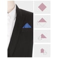 thumbnail image 3 of INSPIRE CHIC Men's Pocket Squares Solid Color Handkerchiefs Navy Blue One Size, 3 of 4