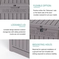 thumbnail image 3 of Mondawe 31 Gallon Resin Outdoor Patio Storage Deck Garden Storage Box with Side Handles, 3 of 6