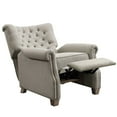 Better Homes & Garden Tufted Push Back Recliner, Gray Fabric Upholstery