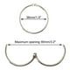 thumbnail image 2 of 10pcs Gancho de Cortina de Ducha de Metal Redondo Estilo 1.5" Clip Rodante para Baño, 2 of 7