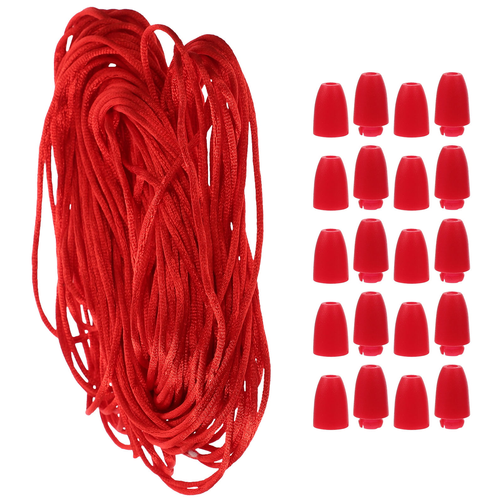 0.75 inch Floating Polypropylene Swimming Pool Rope - Red-White