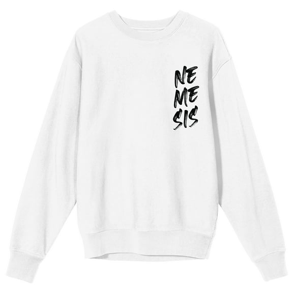 Rebel Moon Nemesis Adult White Crew Neck Long Sleeve Sweatshirt-Medium