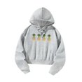thumbnail image 2 of Sudadera con capucha para mujer, sudadera con cordón, suave, informal, ropa deportiva de moda, jersey con capucha, sudadera para mujer, trabajo al air Gris, 2 of 10