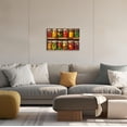 thumbnail image 5 of ZHONGYUTONG Colorful Kitchen Canvas Wall Art Farmhouse Spices Food Pictures Prints Vegetables Mason Jar Painting for Dining Room Decor Framed (12.00" x 18.00"), 5 of 5