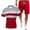 Hot Pink, variant on Ediodpoh Mens Suits Men's Tight Training Wear Sports Fitness Wear Running Wear Sweat Absorption Quick Drying Short Sleeved T Shirt Top Plus Shorts Two Piece Set Men's Shorts Suit Hot Pink XL