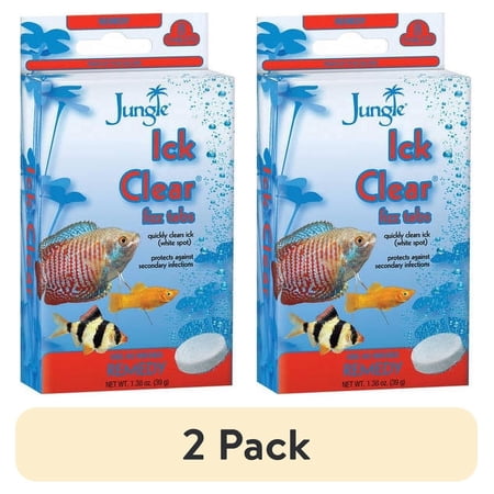 (2 pack) Jungle Ick Clear Fizz Tablets for Cleaner Aquariums, 8 Ct