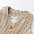 thumbnail image 6 of Vividxx Boys Long Sleeve T-Shirt Tops Plaid Prints Vest Coats Pants Child Kids Gentleman Outfits Sets Lovely Dailywear, 6 of 8