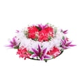 thumbnail image 4 of LOLIPPYY Artificial Flower Wreath for Grave Decoration, Mourning Garland, Realistic Memorial Tribute, Cemetery Floral Arrangement, 4 of 7
