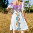 thumbnail image 3 of Robe Sans Manches Double Helix DNA Tree pour Femmes 2024 Robes de Mariage pour Femmes, 3 of 4
