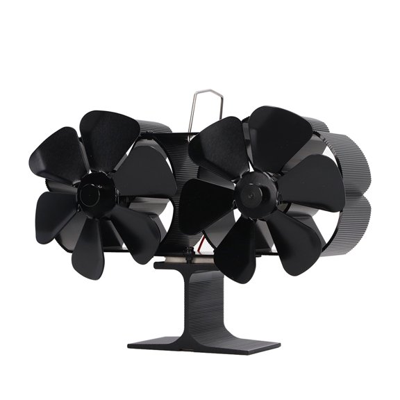 Ventilador de estufa no eléctrico, 6 aspas, ventilador de estufa con cuchillas accionadas por calor, ventilador de estufa accionado por calor, uso conveniente