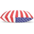 thumbnail image 3 of United States America Flag Velvet Oblong Lumbar Plush Throw Pillow Cover/Shams Cushion Case - 20x26in - Decorative Invisible Zipper Design for Couch Sofa Pillowcase Only, 3 of 5
