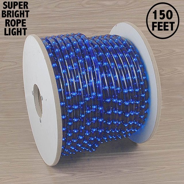 Novelty Lights RL-BL-150-SP Incandescent Rope Light Spool, 150', Custom Cuttable, 1/2" Diameter, 120 Volt