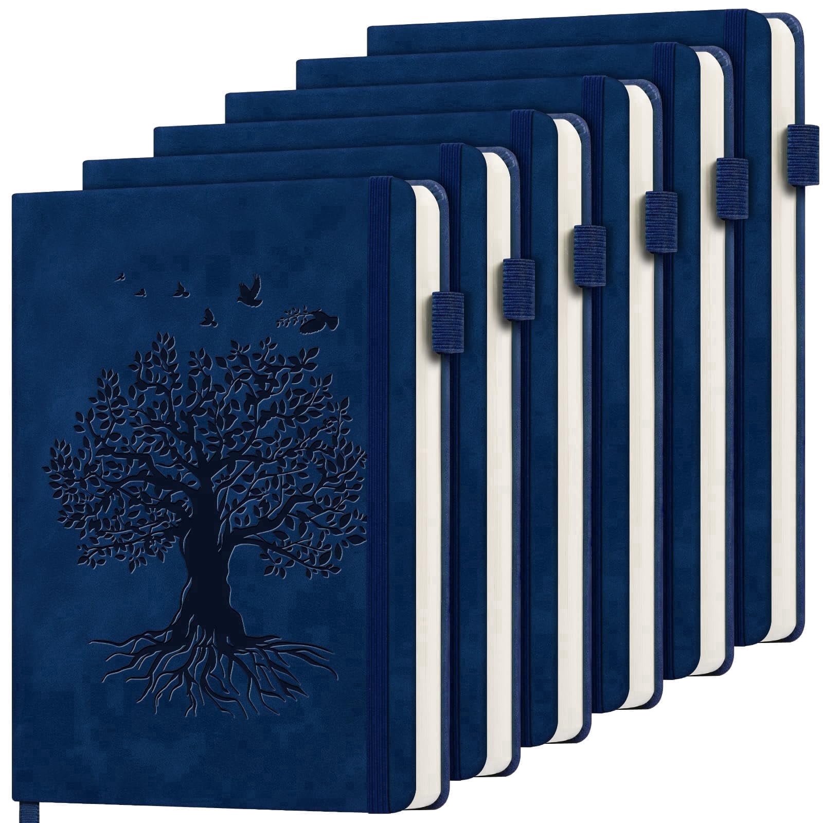 ALKALO Lined Journal Notebook College Ruled 200 Pages 6 Count