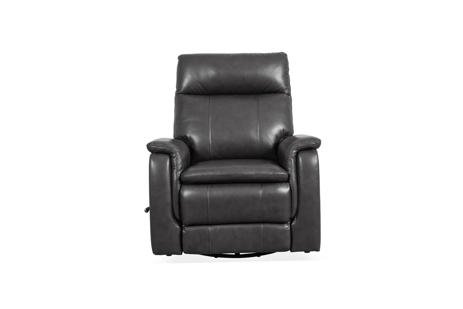 K-Living Zara Madrid Fauteuil inclinable pivotant en cuir de couleur granite