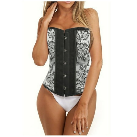 

Fashion Print Shapewear Corsets Outfit Underwear Lace Boned Women s Shapeware Waist Trainer for plus Size Women 4x Sweat Band for Waist Women