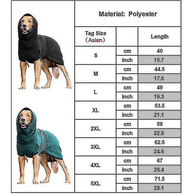 Pet Dog Clothes Towelling Drying Bathrobe Coat Puppy Warmer Apparel