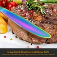thumbnail image 3 of TeqHome 4-Piece Flatware Set Stainless Steel Silverware Cutlery Kitchen Utensil Set With Fork Knife Tea Spoon for Home Kitchen Hotel Restaurant, 3 of 8