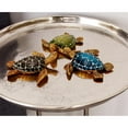 thumbnail image 3 of 5"W, 1"H Brown Polystone Turtle Sculpture, by DecMode (3 Count), 3 of 15