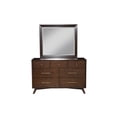 thumbnail image 1 of Alpine Furniture 966WAL-06 Flynn Mid Century Modern Mirror, Walnut, 1 of 6