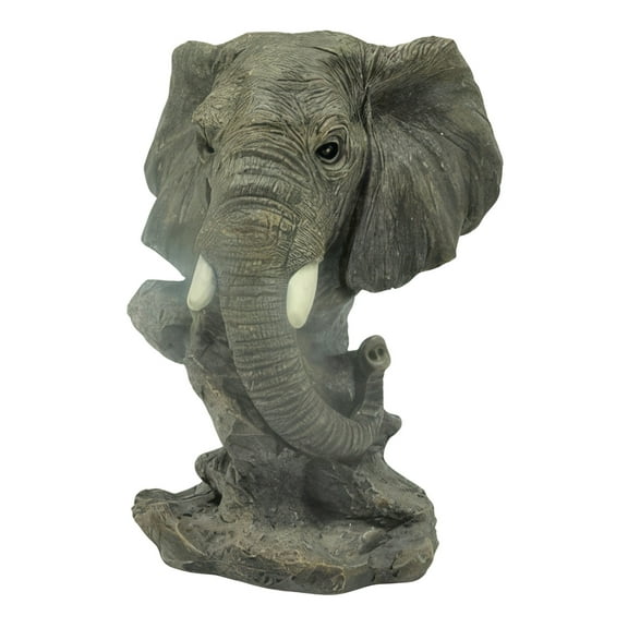 FC Design 5.25"H Elephant Bust Figurine Statue Sculpture Ornament Decoration Home/Room Decor and Unique Gift Ideas for Housewarming, Holidays and Birthdays