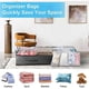 thumbnail image 5 of Under Bed Storage Box 3-Pack 90L Large with 4 Zippered Bags PVC Window for Clothes, Comforters, Blankets Grey 3Pcs, 5 of 5