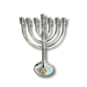 3 Arches USA Silver-Plated 7-Branch Menorah