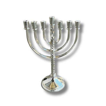 3 Arches USA Silver-Plated 7-Branch Menorah