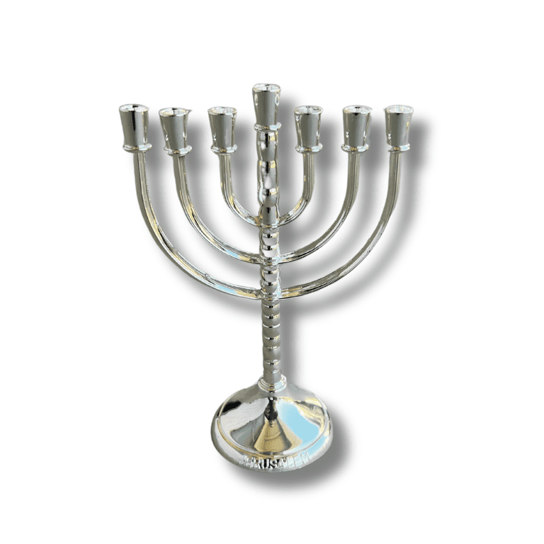3 Arches USA Silver-Plated 7-Branch Menorah photo 1