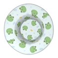 thumbnail image 4 of Disketp Kawaii Frogs Print Reflective Bucket Hat Beach Hat Summer Travel Sun Hats Fisherman Cap, 4 of 8