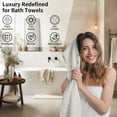 thumbnail image 6 of Extra-Large Bath Towel, 55 x 27 in, Ultra-Soft Breathable Bath Towel, Lint-Free, Skin-Friendly Quick-Dry, Ideal for Bathroom, Shower, Gym, and Beach Use, 6 of 7