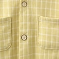 thumbnail image 4 of Cethrio Girls Button Down Pajama Sets, Fall Long Sleeve 2 Piece Casual Kids' Sleepwear Yellow Size 14-15T, 4 of 4