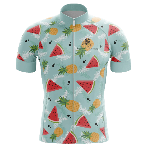 Maillot de Cyclisme pour Hommes Melon D\'eau/ananas - TG