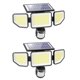 thumbnail image 1 of Luces solares Onforu 3000LM 258 LED de 3 cabezales con control remoto, paquete de 2, 1 of 1
