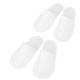 thumbnail image 2 of 18 pares de pantuflas desechables antideslizantes, suela impermeable, suaves y ligeras, para invitados, para viajes de hotel, spa, color blanco, 2 of 15