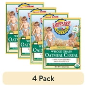 (4 pack) Earth's Best Organic Whole Grain Oatmeal Infant Cereal - 8 oz.