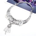 thumbnail image 4 of Vintage estilo indio grueso gargantilla collar accesorios de ropa Plata Sunnimix Collar indio Gargantilla con collar, 4 of 8