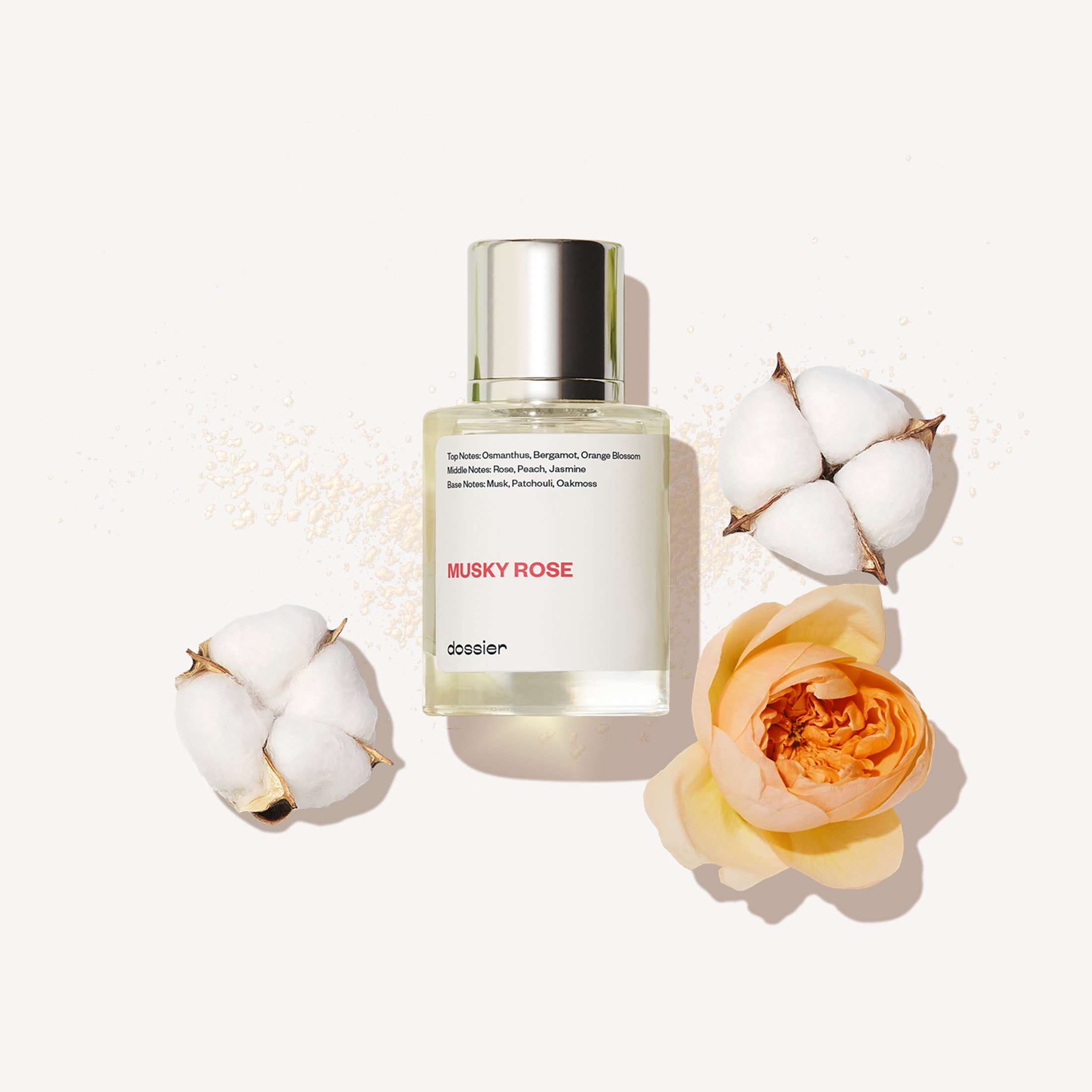 Dossier Musky Rose Eau De Parfum, Inspired by Narciso Rodriguez' For Her, Perfume for Women, 1.7 oz